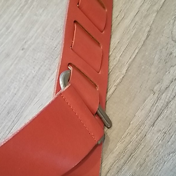 Red, Adjustable, Leather Belt - Picture 3 of 3